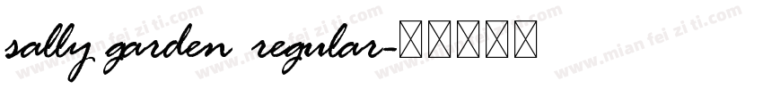 sally garden regular字体转换